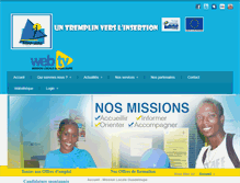 Tablet Screenshot of missionlocale-guadeloupe.com